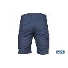 BERMUDAS DE TRABAJO TYR ELASTANO 215 G/M2 AZUL MARINO CON DETALLES GRISES TALLA 56