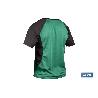 CAMISETA TRANSPIRABLE MODELO PILOTE VERDE-NEGRA 160 G/M2 TALLA-L