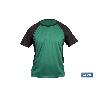 CAMISETA TRANSPIRABLE MODELO PILOTE VERDE-NEGRA 160 G/M2 TALLA-XL