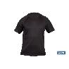 CAMISETA TRANSPIRABLE MODELO PILOTE NEGRA 160 G/M2 TALLA-M