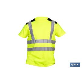 CAMISETA DE ALTA VISIBILIDAD MODELO ATLAS AMARILLA Y NEGRA TALLA XXL