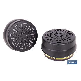 SET DE 2 FILTROS TIPO ABEK1P3 (ADAPTABLES A MÁSCARA FACIAL)