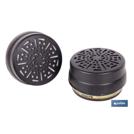 SET DE 2 FILTROS TIPO ABEK1P3 (ADAPTABLES A MÁSCARA FACIAL)