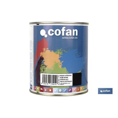 ESMALTE SINTÉTICO (750 ML) NEGRO SATINADO