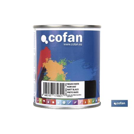ESMALTE SINTÉTICO (375 ML) NEGRO MATE