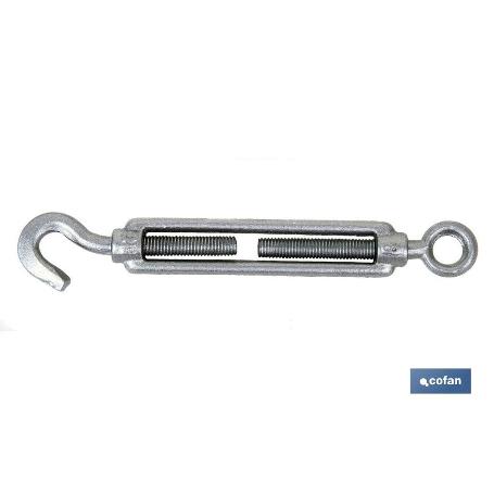 TENSOR GANCHO-ANILLA ZINC. DIN 1480 M-36