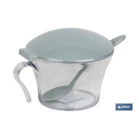 AZUCARERO 120ML MODELO ALBAHACA COLOR VERDE AGUA 15X11.5X9CM VENTA UNITARIA