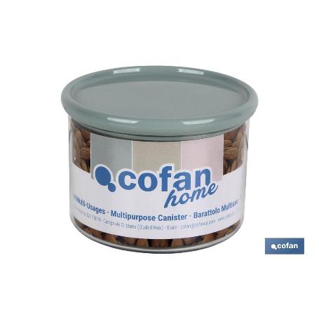 BOTE MULTIUSOS MODELO ALBAHACA VERDE AGUA 500ML 11X8XCM   CAJA 9 UNID.