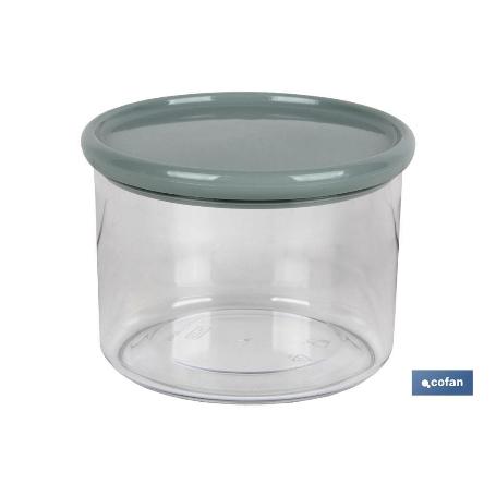 BOTE MULTIUSOS MODELO ALBAHACA VERDE AGUA 500ML 11X8XCM VENTA UNITARIA