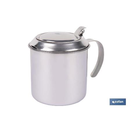 GRASERA EN ACERO INOXIDABLE 18/00 PESCADO ( 75 CL) 10 X 12 CM