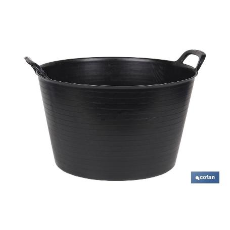 CAPAZO  NEGRO  RECICLADO  42 L   48.5 X 45 X 38 CM VENTA UNITARIA