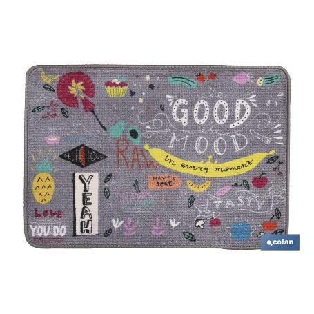 FELPUDO CON ESTAMPADO DIGITAL GOOD 50 X 70 CM