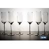 PACK DE 6 COPAS DE CHAMPAGNE 22 CL GAMA ARISVI