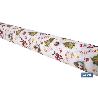ROLLO DE MANTEL RESINADO ANTIMANCHAS ENTRE PINOS Y REGALOS 75% ALGODÓN 25% POLIÉSTER 1,40 X 15 M