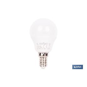 BOMBILLA LED ESFÉRICA E14 6.5 W 806 LM 6500 K