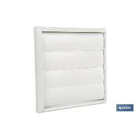 REJILLA DE VENTILACIÓN ABS BLANCO LAMAS MÓVILES Ø12 CM   CAJA 5 UNID.