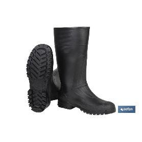 BOTA ALTA DE AGUA PVC NEGRA TALLA 42