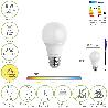 BOMBILLA LED ESTANDAR ROSCA E27. 8 WATT. EQUIVALE A 65 WATT. 806 LUMENES. LUZ CALIDA (2700º K.)