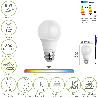 BOMBILLA LED ESTANDAR ROSCA E27. 8 WATT. EQUIVALE A 65 WATT. 806 LUMENES. LUZ NEUTRA (4000º K.)