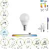 BOMBILLA LED ESFERICA ROSCA E14 4.5 WATT. EQUIVALE A 35 WATT. 470 LUMENES. LUZ FRIA (6500º K)