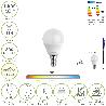 BOMBILLA LED ESFERA ROSCA E14. 6.5 WATT. EQUIVALE A 50 WATT. 806 LUMENES. LUZ NEUTRA 4000º K.