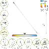 TUBO LED T8 150 CM. 22 WATT. EQUIVALE A 150 WATT. 2300 LUMENES. LUZ NEUTRA 4000º K.