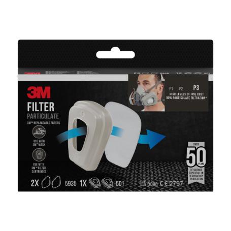3M FILTROS PARTICULAS P3 +SOPORTE FILTRO 501 5935-2 7100330134