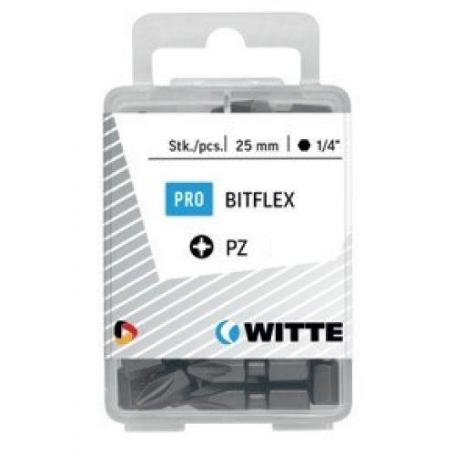 WITTE-428045-25 PUNTAS EN CAJITA DE PLÁSTICO LARGO 25 MM (PZ 1 BITFLEX)