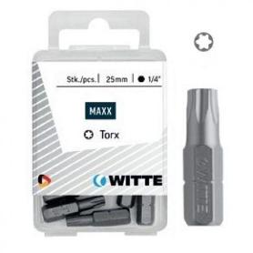 WITTE-427730-5 PUNTAS EN CAJITA DE PLÁSTICO LARGO 25 MM (T10 STAINLESS)