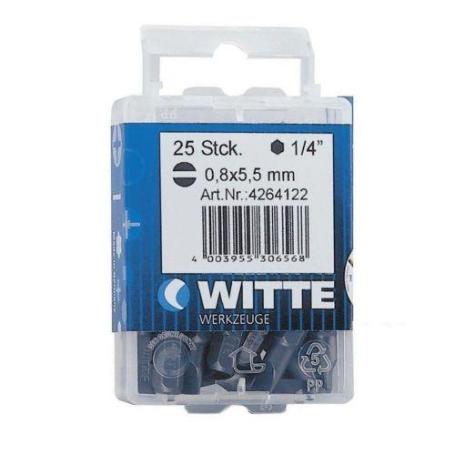 WITTE-426434-15 PUNTAS EN CAJITA DE PLÁSTICO LARGO 25 MM (PL 6,5 TIN)