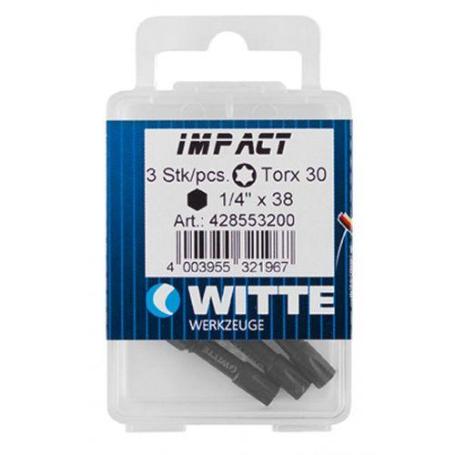 WITTE-428551-3 PUNTAS DE IMPACTO EN CAJITA DE PLÁSTICO T 20