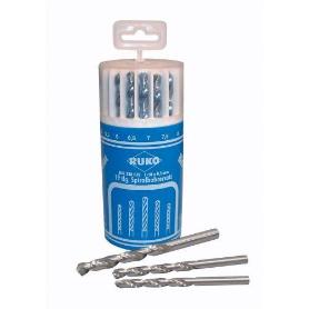 RUKO-214225-JUEGO DE 19 BROCAS HSS RECTIFICADAS EN BOTE CILÍNDRICO