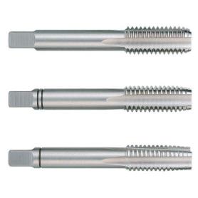 RUKO-230040LI-JUEGO DE 3 MACHOS PARA ROSCAR A MANO M DIN 352 HSS RECTIFICADOS CON ROSCA IZQUIERDA M4