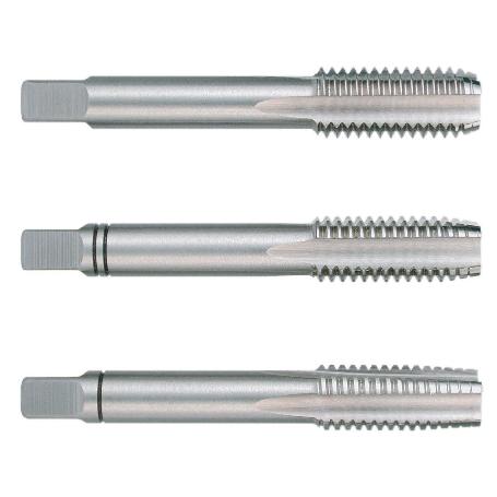 RUKO-230050-JUEGO DE 3 MACHOS PARA ROSCAR A MANO M DIN 352 HSS RECTIFICADOS ROSCA M5