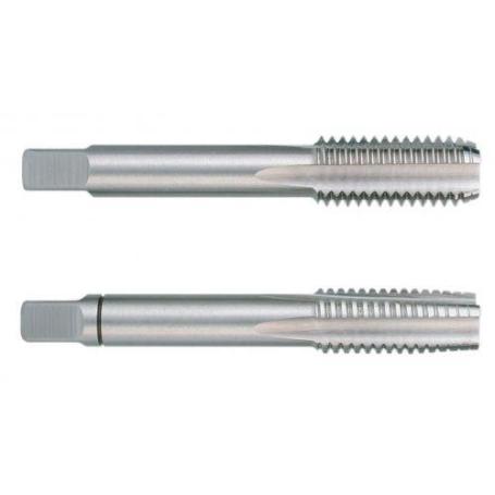 RUKO-236118-JUEGO DE 2 MACHOS PARA ROSCAR A MANO G DIN 5157 HSS RECTIFICADOS CON ROSCA G 1 1/8