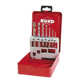 RUKO-245058-JUEGO DE 7 MACHOS MÁQUINA M DIN 371 / 376 HSS RECTIFICADOS TIPO C