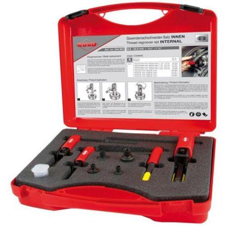 RUKO-244903-JUEGO DE 8 RESTAURADORES DE ROSCAS HEMBRA (8-32 MM)