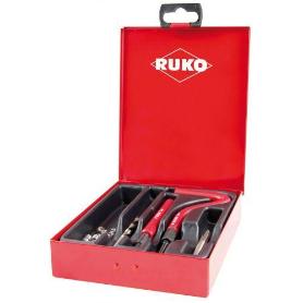 RUKO-244201-JUEGO DE 18 PIEZAS PARA REPARACIÓN DE ROSCAS M4 PROCOIL