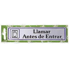 ROTULO LLAMAR ANTES DE ENTRAR
