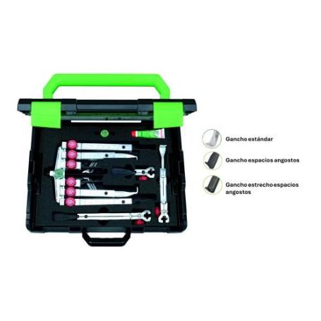 KUKKO-K-2030-10+S+T-JUEGO DE EXTRACTORES DE 2/3 PATAS CON AJUSTE RÁPIDO Y 3 TIPOS DE GARRAS