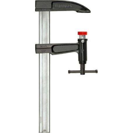 TURNUS-497-200-TORNILLO DE APRIETE CON ÉMBOLO MANGO EN T 2000X140 MM RIEL 35X9 MM