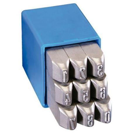 GRAVUREM-120.SKL8-JUEGO NUMERACIÓN SPECIAL 9 PIEZAS (0-9) - TRABAJOS EXIGENTES (8 MM)