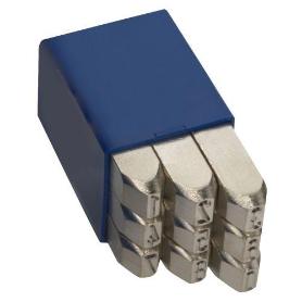 GRAVUREM-11008000-JUEGO NUMERACIÓN N  1 EXTRA-EXTRA 9 PIEZAS (0-9) - ESPECIAL PARA ACERO INOX (8 MM)