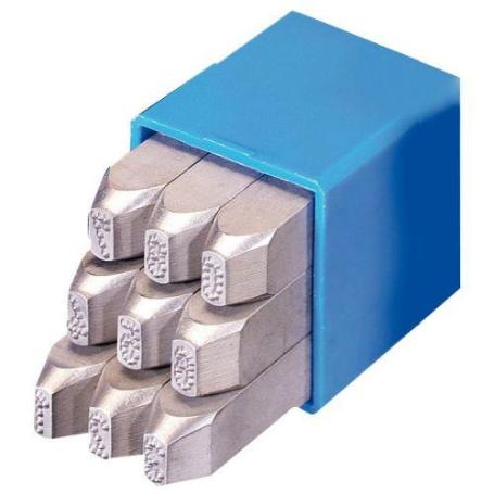 GRAVUREM-14306000-JUEGO NUMERACIÓN RP 9 PIEZAS (0-9) - BAJA DEFORMACIÓN (6 MM)