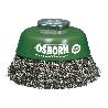 OSBORN-2008613062-CEPILLO TAZA ACERO LATONADO DE ALAMBRE ONDULADO CON TUERCA M14 Y FILAMENTO DIAMETRO  0.30 MM (75X