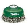 OSBORN-2008613065-CEPILLO TAZA ACERO LATONADO DE ALAMBRE ONDULADO CON TUERCA M14 Y FILAMENTO DIAMETRO  0.30 MM (125