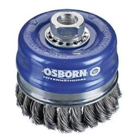 OSBORN-0002608155-CEPILLO TAZA ACERO DE ALAMBRE TRENZADO CON TUERCA M14 Y FILAMENTO DIAMETRO  0.50 MM (120X(25+25) 