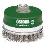 OSBORN-0002608155-CEPILLO TAZA ACERO DE ALAMBRE TRENZADO CON TUERCA M14 Y FILAMENTO DIAMETRO  0.50 MM (120X(25+25) 