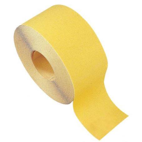 CALFLEX-KFP/GOLD120/25.220-ROLLOS PAPEL LIJA ÓXIDO DE ALUMINIO AMARILLO (120 MM X GR.220)