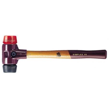 HALDER-3026.040-MAZA DE GOMA + ACETATO SIMPLEX DIAMETRO  40 MM